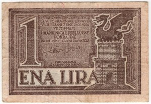 Slovenia, 1 lira 1944