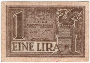 Slowenien, 1 Lira 1944