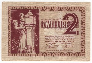 Slovenia, 2 lire 1944