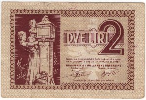 Slowenien, 2 Lire 1944