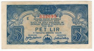 Slovénie, 5 lires 1944