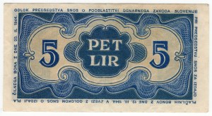 Slovenia, 5 lira 1944