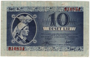 Slovenia, 10 lire 1944