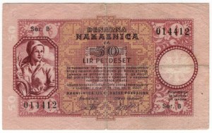 Slovenia, 50 lire 1944