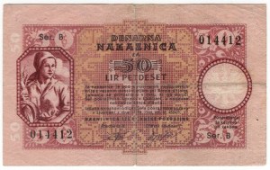 Slovenia, 50 lira 1944