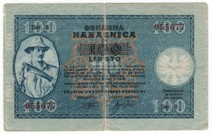 Slovenia, 100 lire 1944
