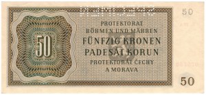 Protektorat Czech i Moraw, 50 korun 1944, SPECIMEN