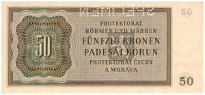 Protectorate of Bohemia and Moravia, 50 korun 1944, SPECIMEN