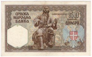 Srbsko, 50 dinárů 1941