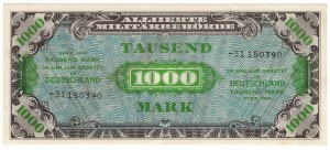 Německo, spojenecké okupační peníze, 1 000 marek 1944
