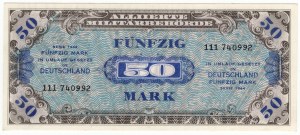 Allemagne, monnaie d'occupation alliée, 50 marks 1944