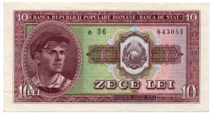 Romania, 10 lei 1952