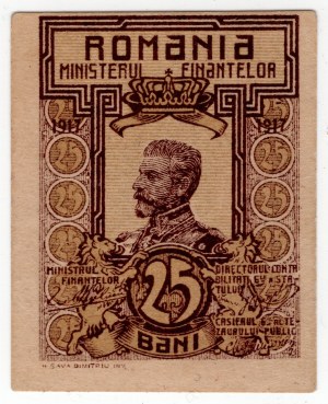 Rumunia, 25 bani 1917