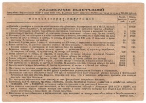 Rusko, SSSR, 50 kopějek 1931, loterijní lístek