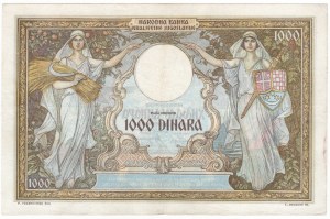 Yougoslavie, 1 000 dinars 1931