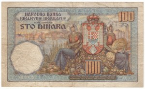 Yougoslavie, 100 dinars 1934