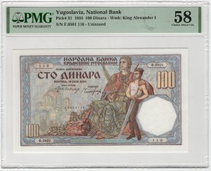Yougoslavie, 100 dinars 1934