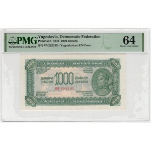 Jugosławia, 1 000 dinara 1944