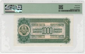 Jugoslavia, 1 000 dinari 1944