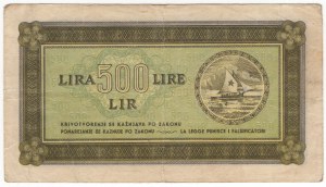 Jugoslávie, 500 lir 1945