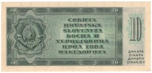 Jugoslawien, 10 Dinar 1950