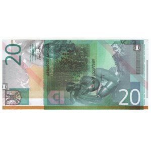 Yugoslavia, 20 dinar 2000 - MAKULATURE, test bill
