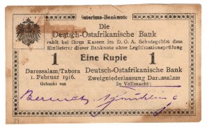 Germany, German East Africa, 1 rupee 1916