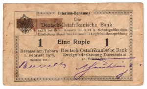 Germany, German East Africa, 1 rupee 1916