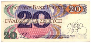 Pologne, PRL, 20 zloty 1982, série Y