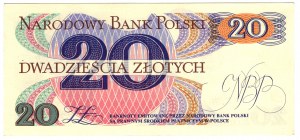 Polonia, PRL, 20 zloty 1982, serie P