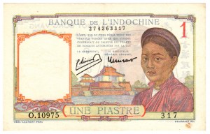 French Indochina, 1 Piastre 1949