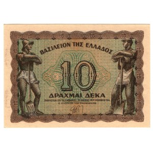 Gracja, 10 drachmai 1944