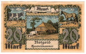 Lituanie, Memel (Klaipeda), 20 marques 1922