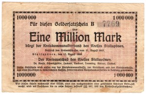 Stołupiany (Stalluponen), 1 Million Mark 1923