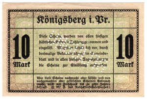 Königsberg, 10 značiek 1923, UNGÜLTIG