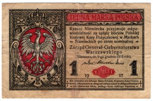 Poľsko,1 Poľská značka 1916, všeobecná, séria B