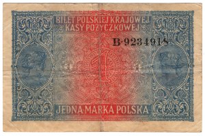 Pologne,1 marque polonaise 1916, générale, série B