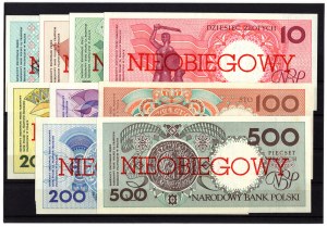 Poland, Set of circulating banknotes Cities of Poland 1990