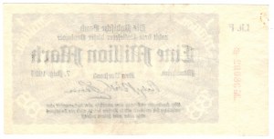 Germany, Baden, 1 million marks 1923, Mannheim