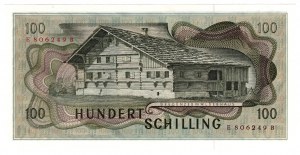 Austria, 100 scellini 1969