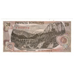 Austria, 20 szylingów 1967