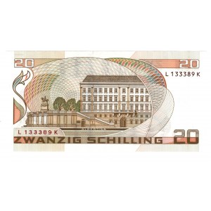 Austria, 20 szylingów 1986