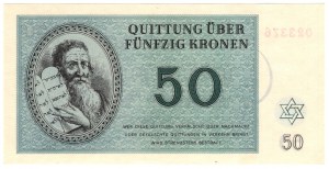 Czechosłowacja, Getto Terezin, 50 koron 1943