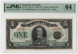 Kanada, 1 dolar 1923, série B - Campbell & Clark