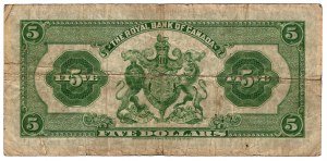 Kanada, 5 dolarů 1935