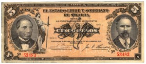 Mexique, 5 pesos 1915