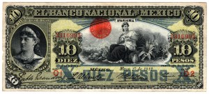 Messico, 10 pesos 1912