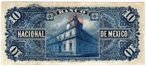 Mexique, 10 pesos 1912