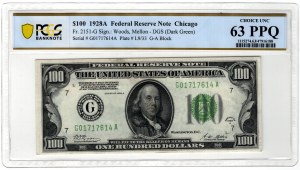 United States of America, $100 1928