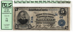 United States of America, $5 1902